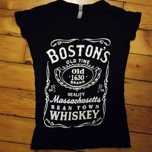 FUN Boston-Whiskey Themed T-shirt